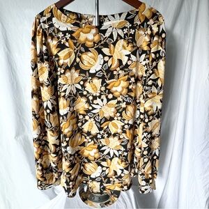 LOFT floral blouse